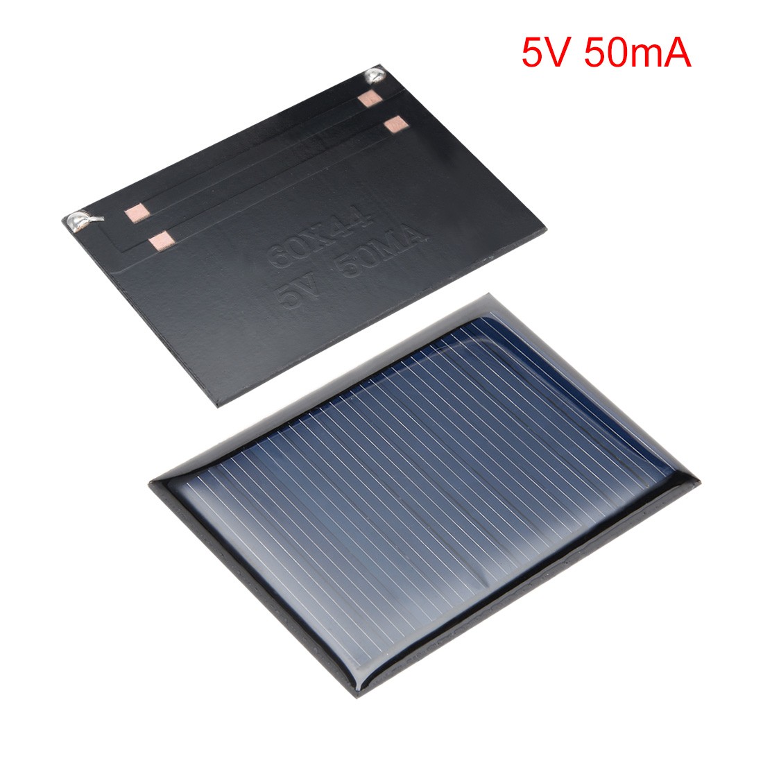 5Pcs 5V 50mA Poly Mini Solar Cell Panel Module DIY 60mm x 44mm