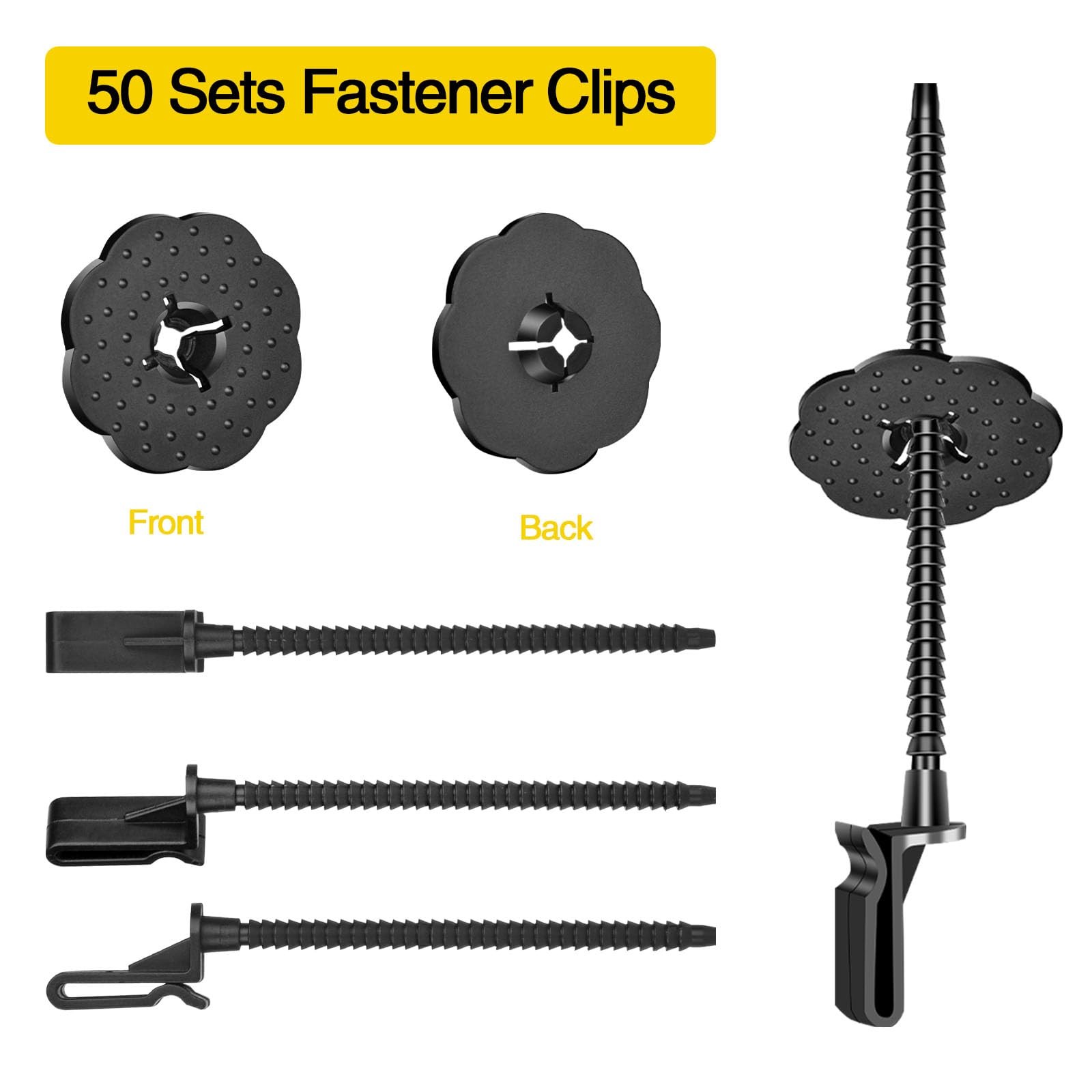 Solar Panel Bird Guard Fastener Clips,50 Sets Critter Guard Fasteners,Premium…