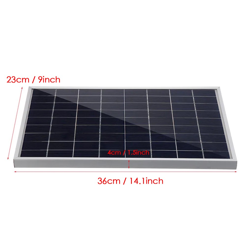 10W Solar Panel Solar Battery Charger 18V Solar Panel Kit + Charge controller