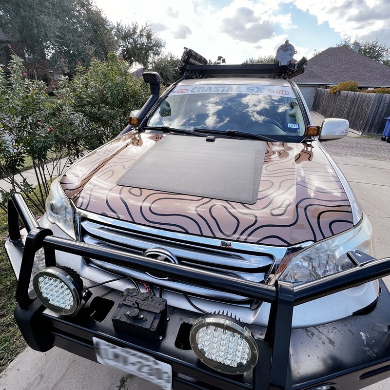 Best Hood/Bonnet Flexible Solar Panel for Lexus GX460 GX470 GX570 LX470 LX570