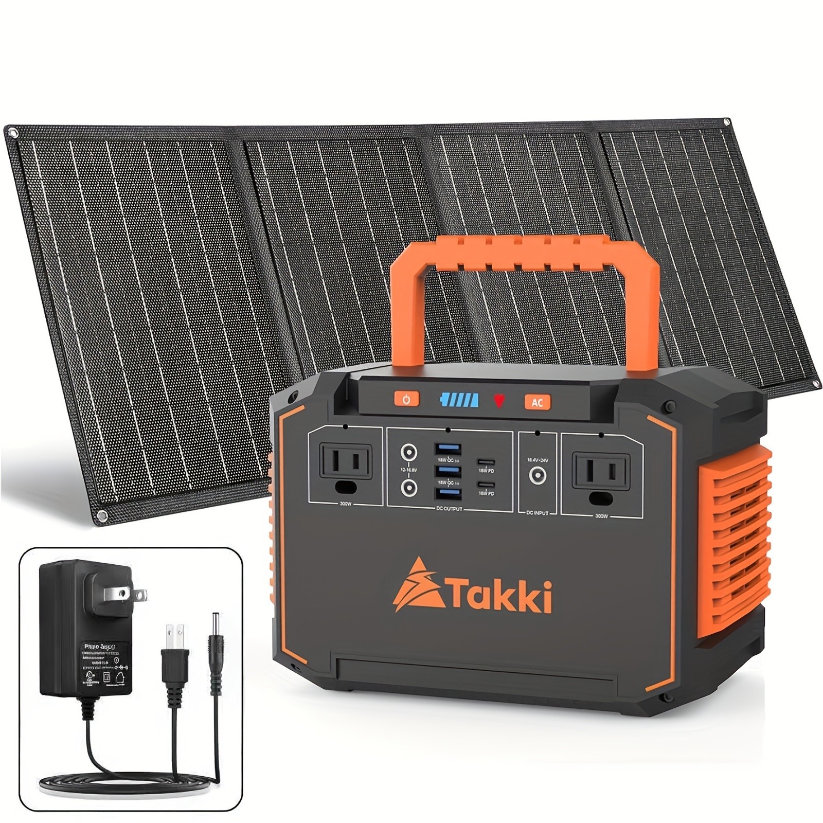 88.8Wh Portable Power Station 24000mAh Solar Generator AC USB Camping Backup