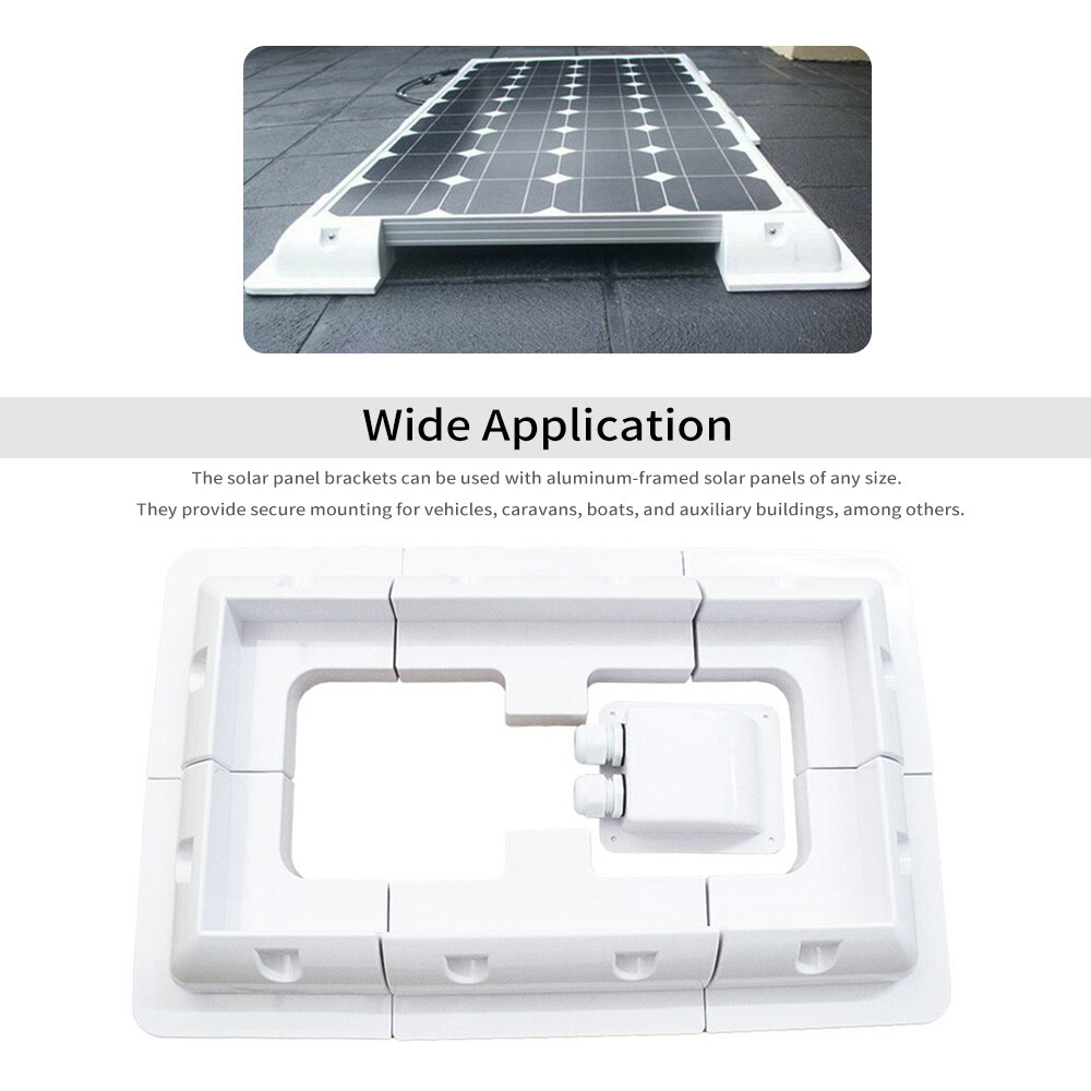 Solar Panel Mounting Brackets, 7 Pieces ABS Solar Panel Roof Mounting Kit V3M1