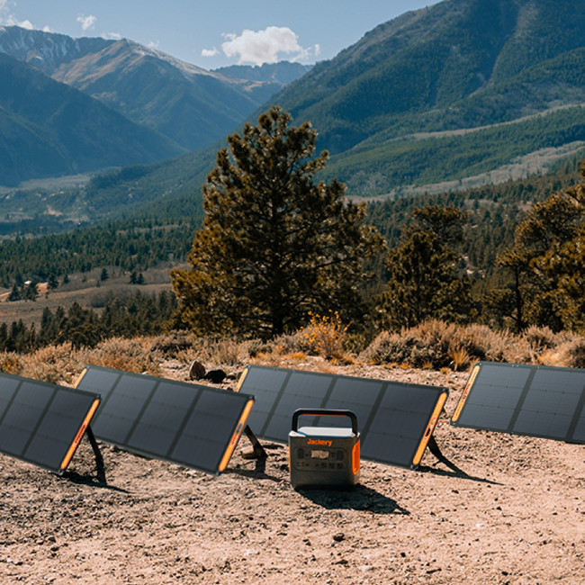 Jackery SolarSaga 200W Portable Solar Panel,IP68 Foldable Bifacial Solar