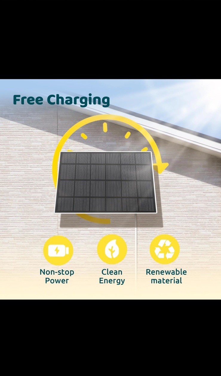 BIRDIFY Solar Panel for Bird Feeder Camera only, Type-C Charger, IP65 Waterproof