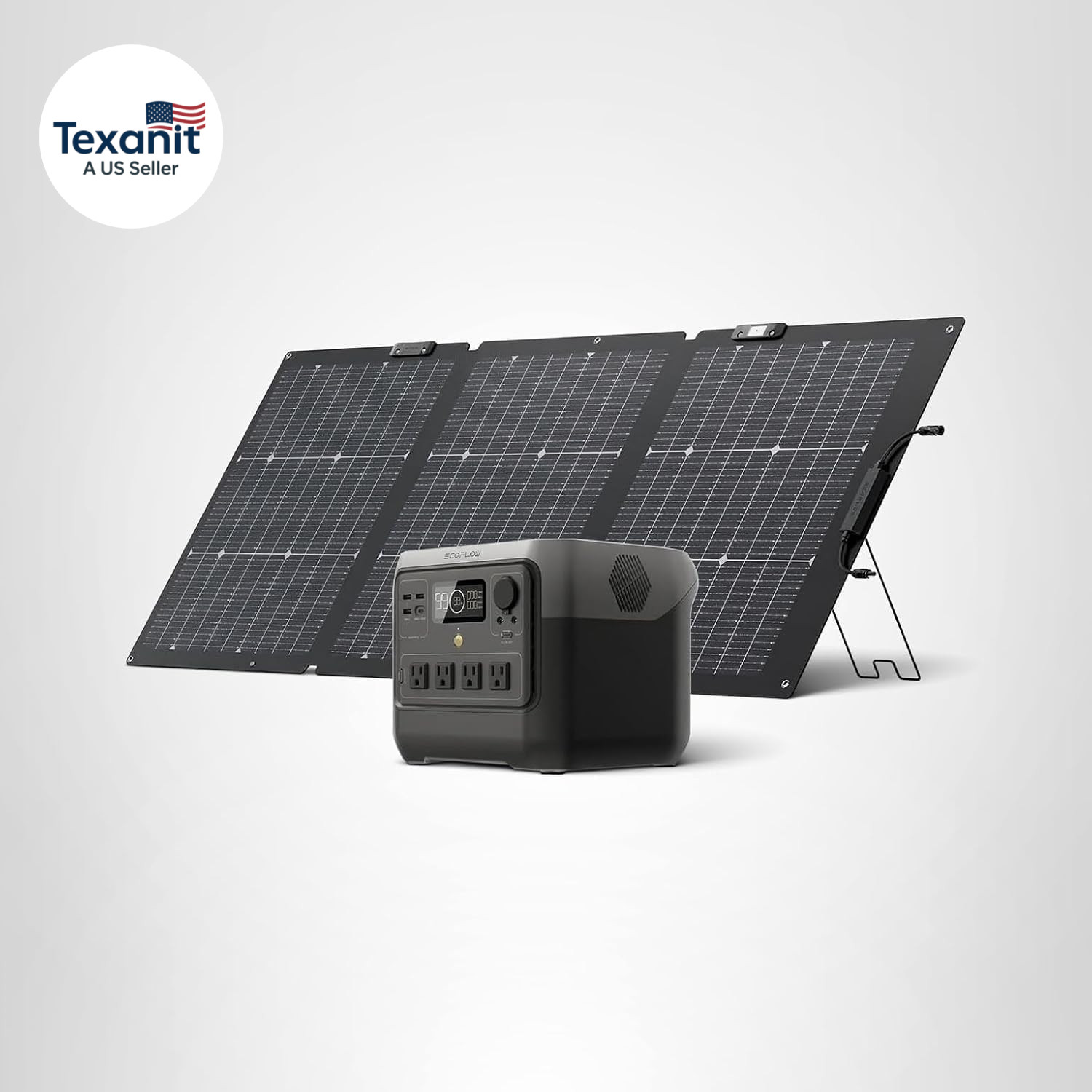 Solar Generator RIVER 2 Pro 768Wh Portable Power Station & 160W Portable Solar P