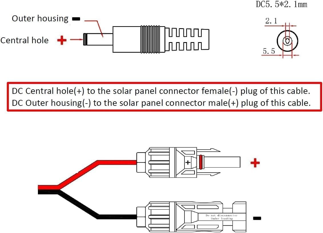16AWG Solar Connectors with Foldable Design and 4 DC Adapters – Universal Fit