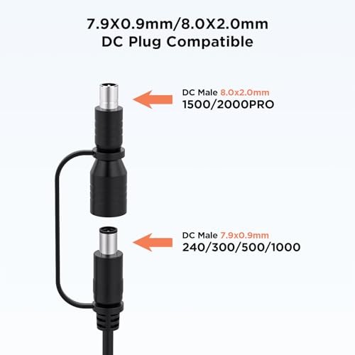 DC7909 to DC8020 Adapter,Electrical Connector Fit for 100W/200W Portable