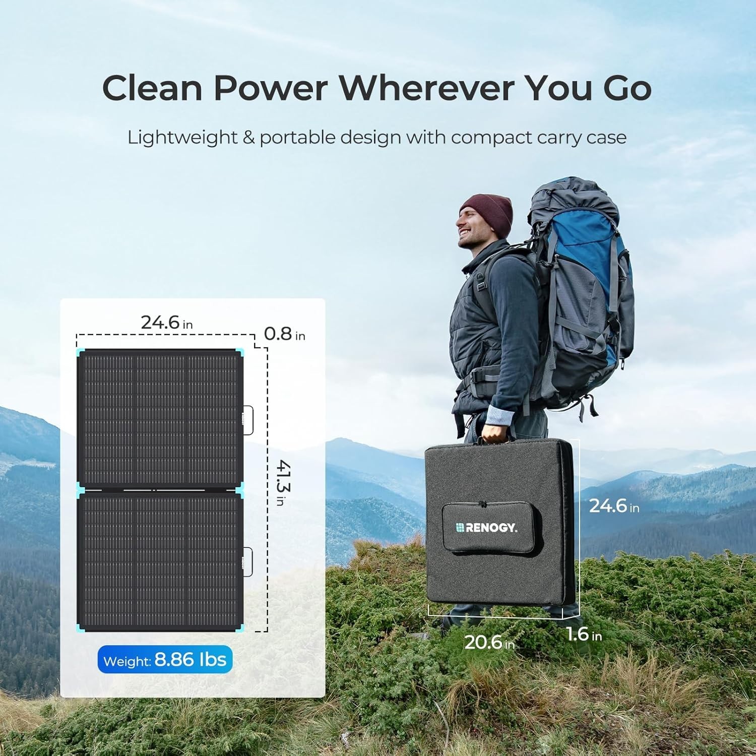 25% High Efficiency Portable Solar Panel – Ultimate Backup for Off-Grid Living