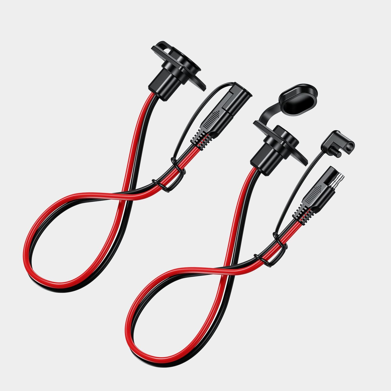 SAE Quick Connector Harness Male to Female 12AWG Extension Cord 2-Pack