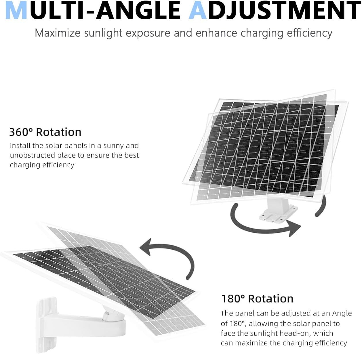 Panel Charger 8W 4 Pack Compatible Arlo Essential VMA6600 Solar Generation 2025