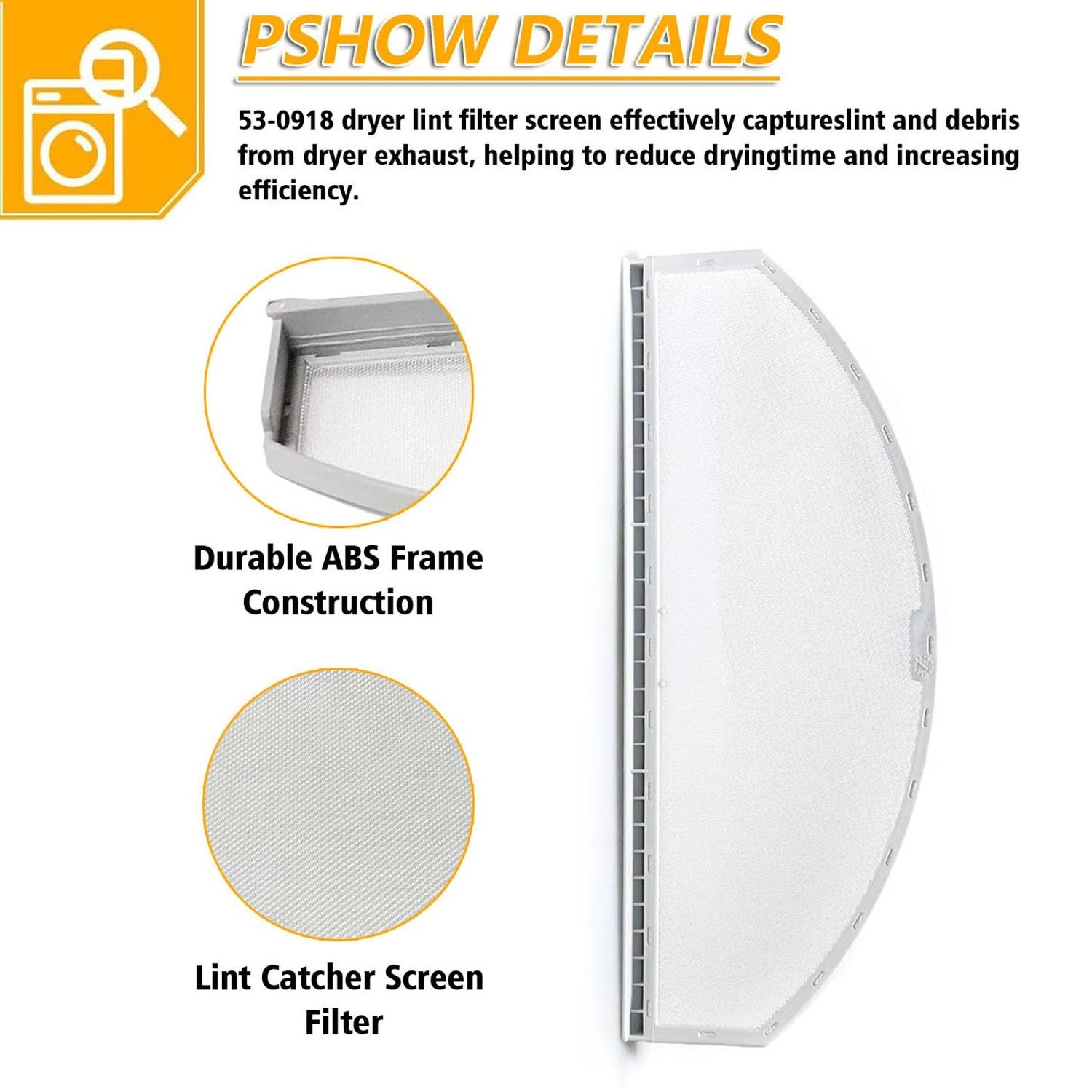 53-0918 For Maytag Dryer Lint Catcher Screen Filter PS2047808 AP4055823