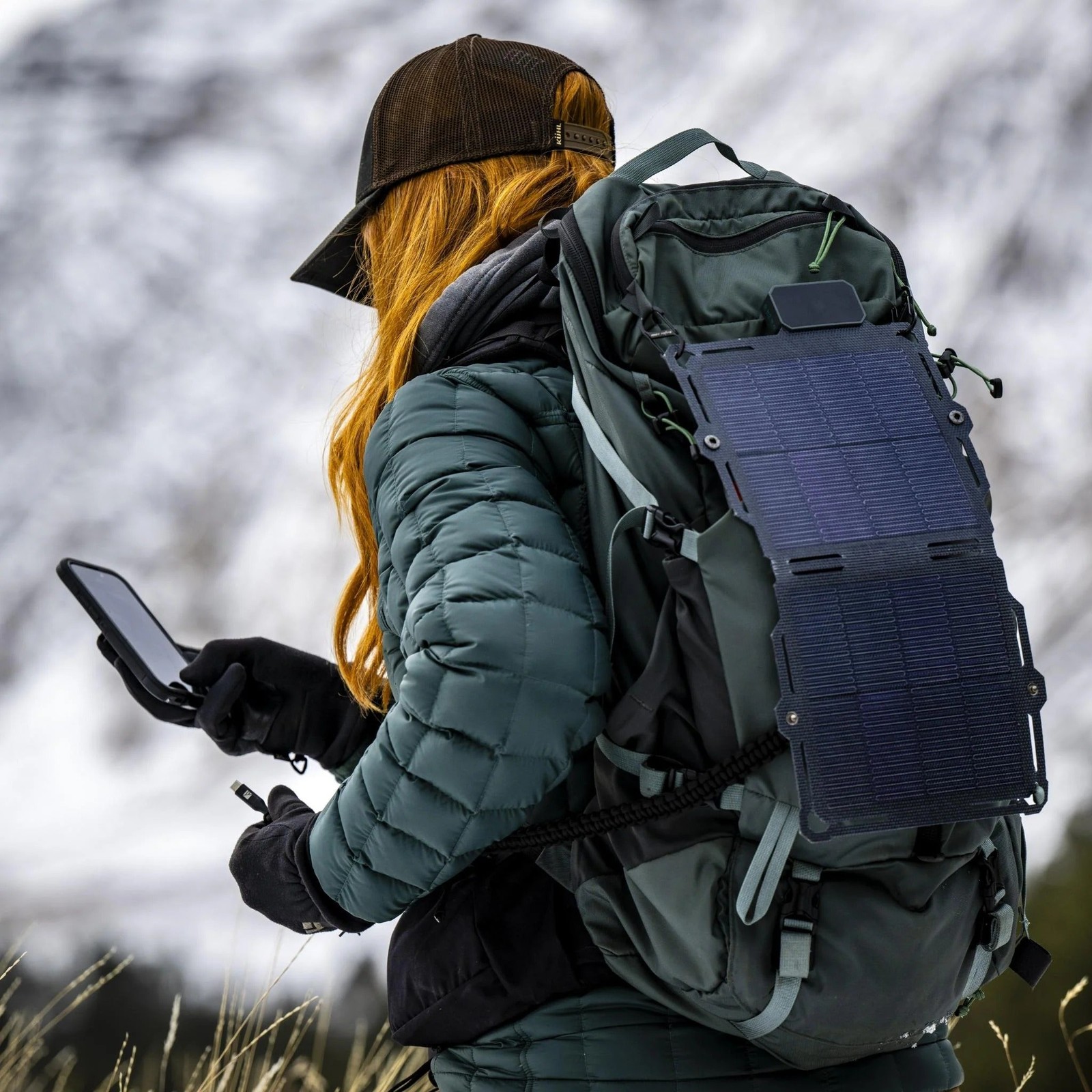 Dark Energy Spectre Solar Panel 8W Portable Solar Power Foldable Design – Gray
