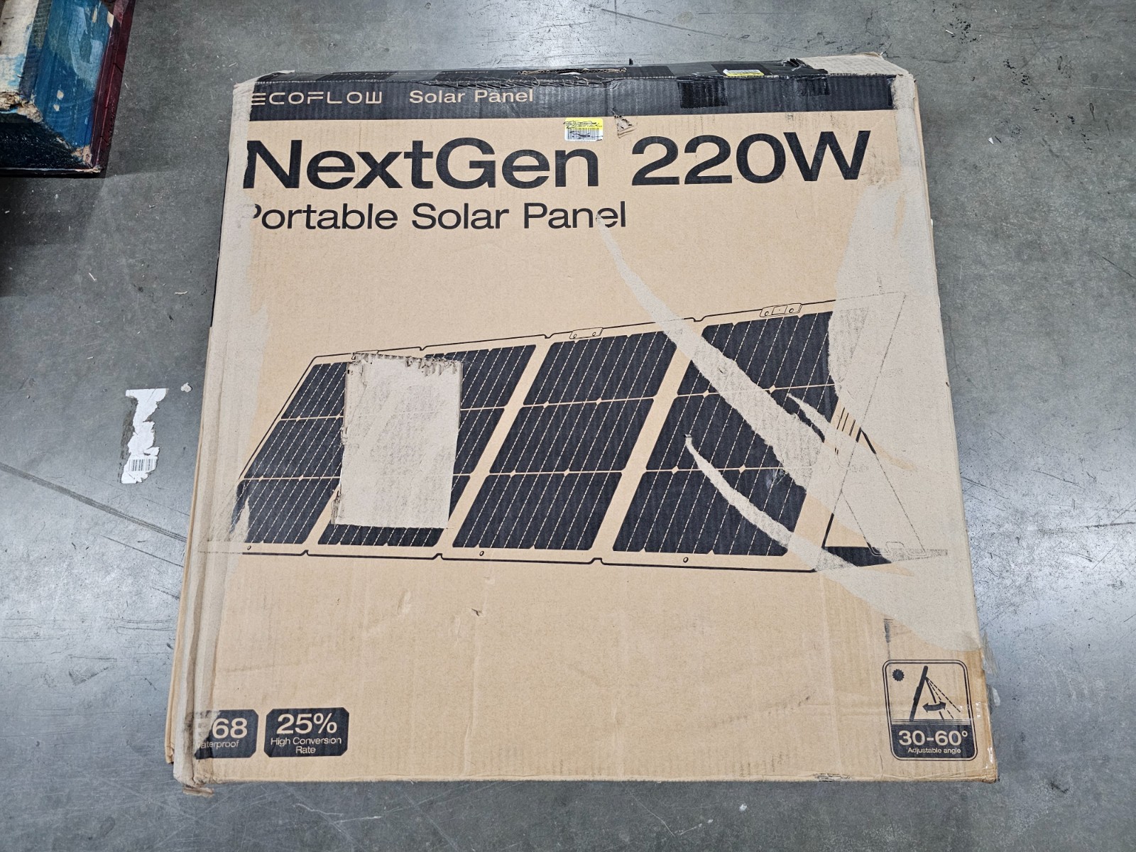 EF ECOFLOW 220 Watt Portable Solar Panel, 25% High Conversion Efficiency