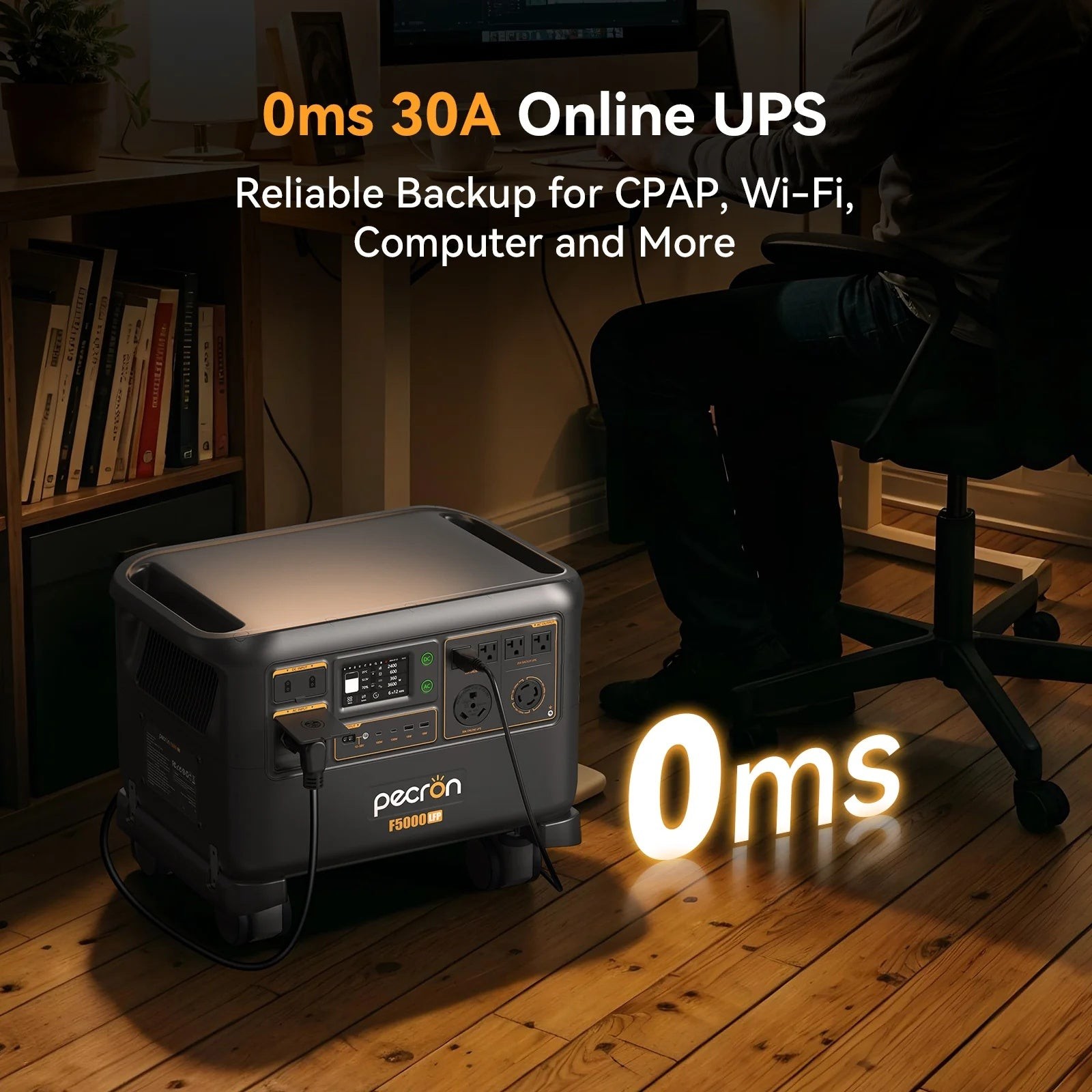 5120Wh LiFePO4 Portable Power Station 5000W Pure Sine Wave Expandable Battery