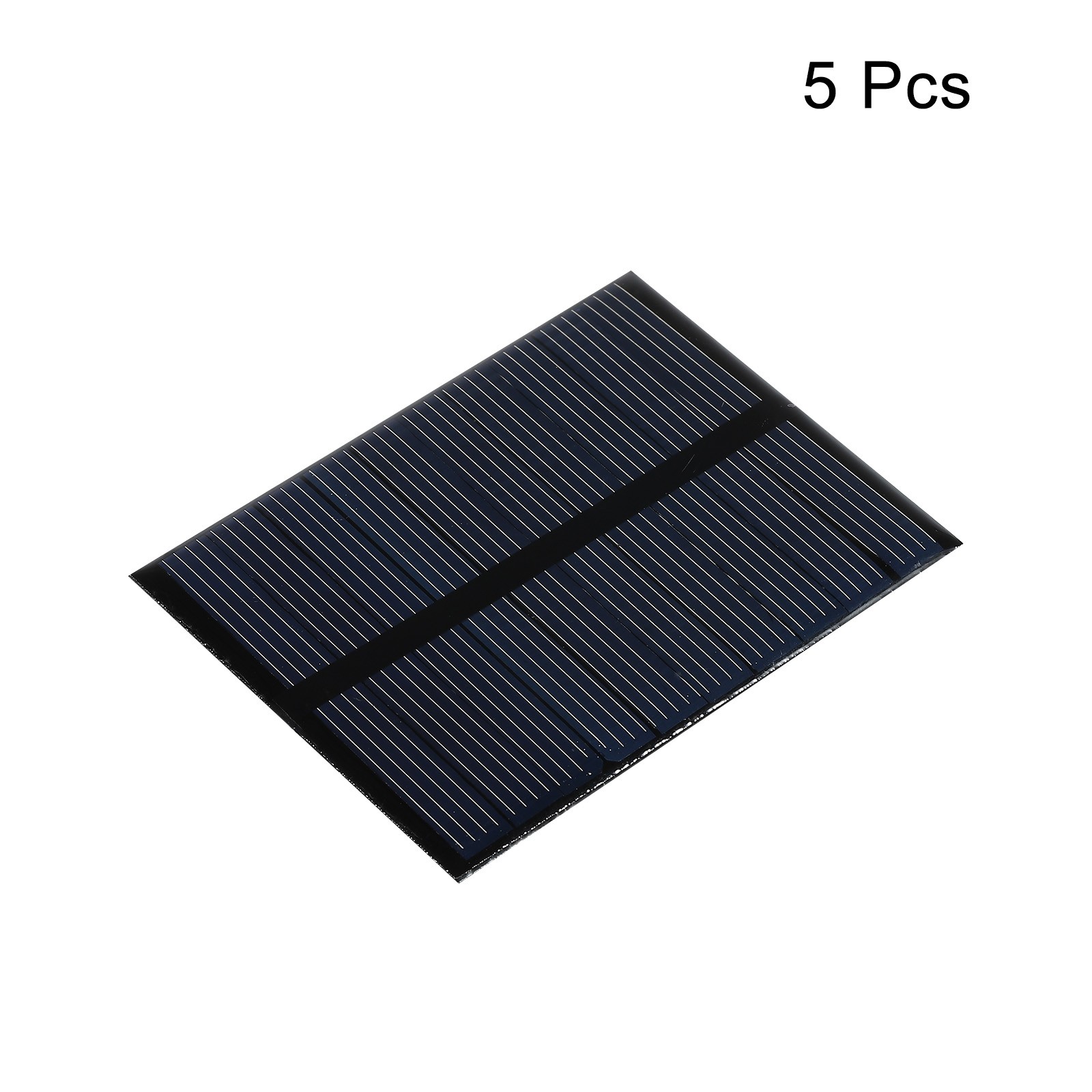 5Pack Mini Solar Panel Cell 5.5V 90mA 0.495W 70mm x 55mm for DIY Project