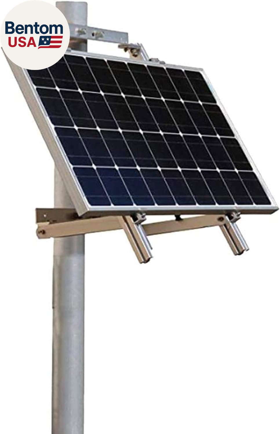 Solar Panel Side of Pole Mount for 50W/100W Solar Panel (Mount Only) for Flat Su