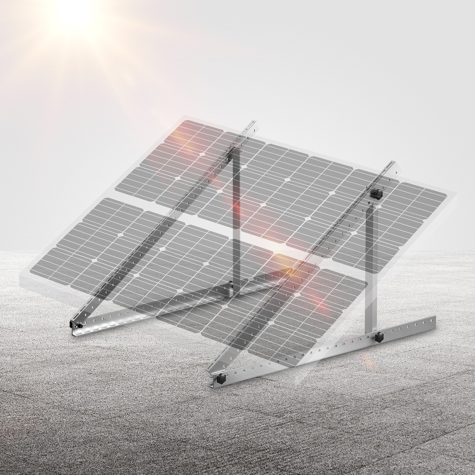 VEVOR 50-Inch Solar Panel Mount Brackets 0 – 90° Adjustable Tilt Mount Brackets