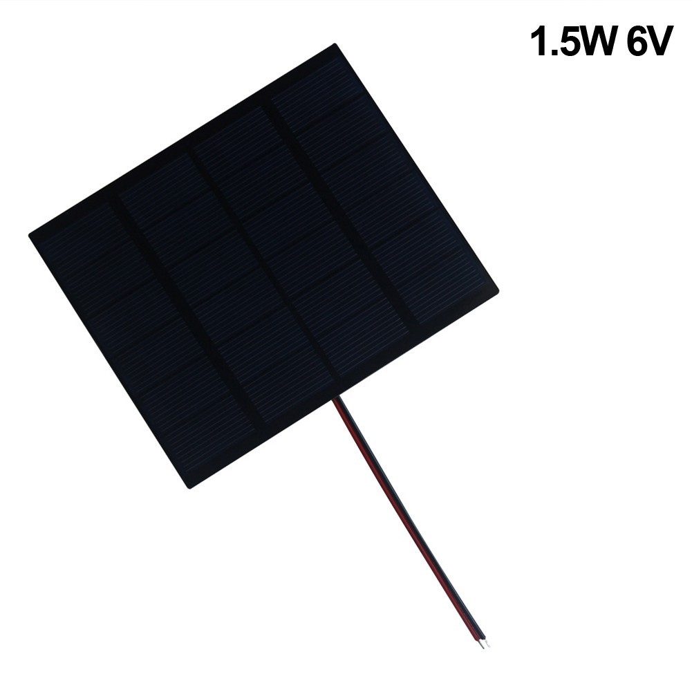Compact 1 5W Polycrystalline Solar Panel with Wire for DIY Electrical Use