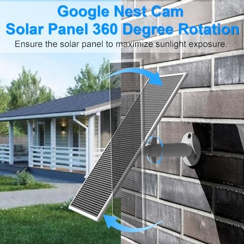 Solar Panel for Google Nest Camera Outdoor or Indoor(Battery Version), 1 Pack