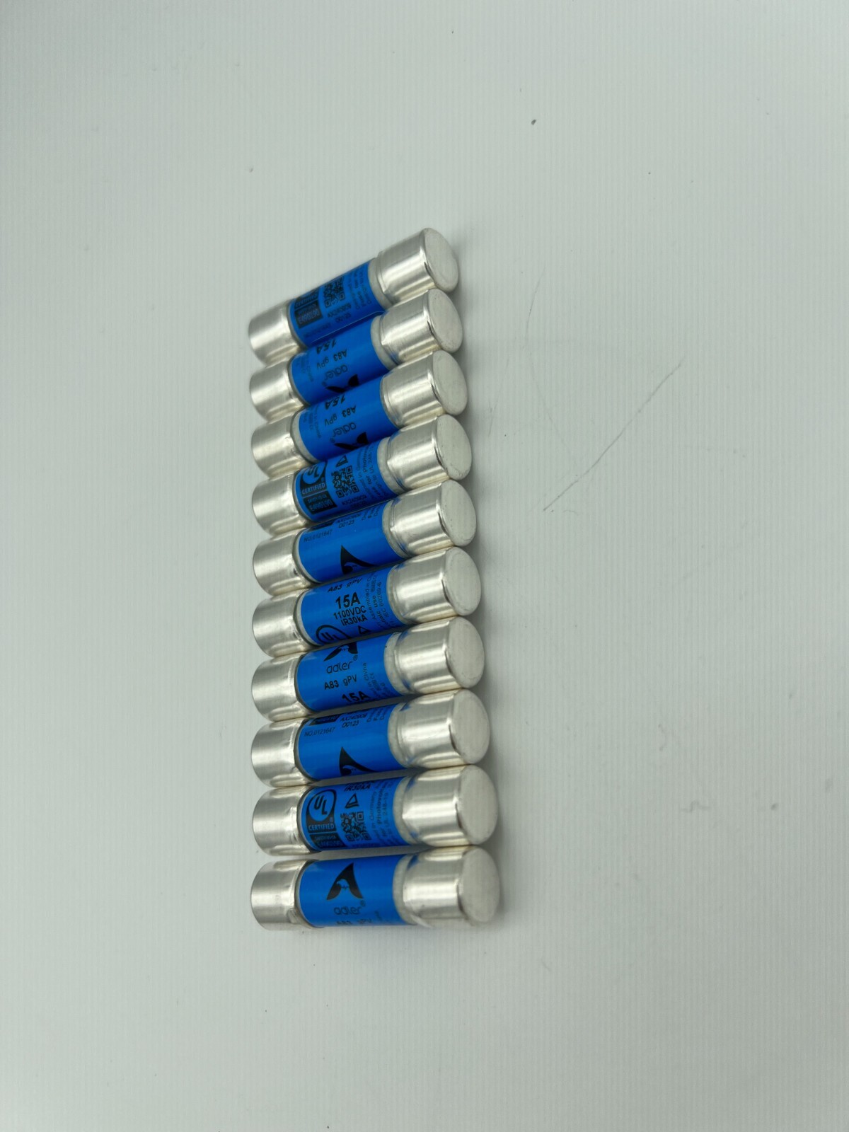 Fuse -Solar PV In-line fuse 1000v / 1100v 15A 10mm x 38mm UL listed