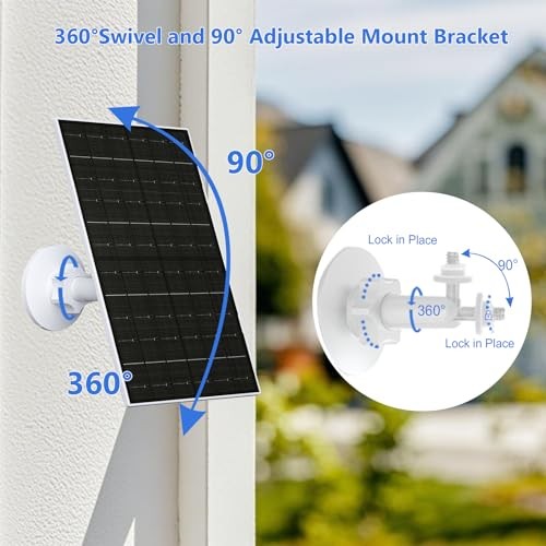Solar Panel for Google Nest Camera, Solar Power Charger for Nest Cam Indoor &