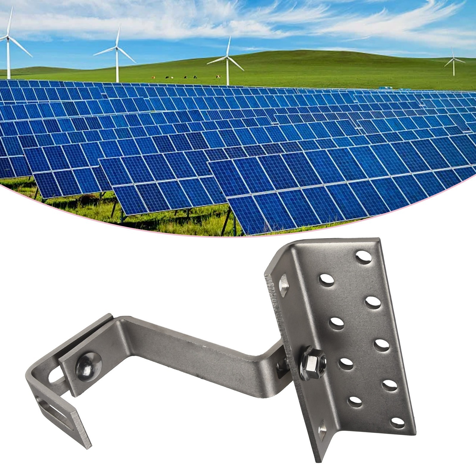 Stainless Steel Solar PV Photovoltaic Mounting Bracket Adjustable for TILE Roof