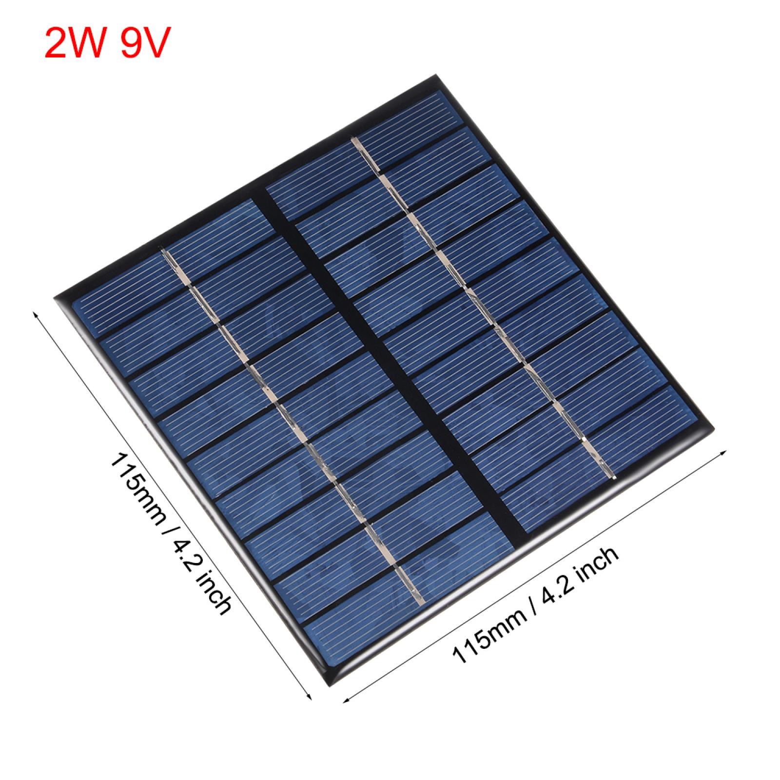 2W 9V Micro Solar Panel Module DIY Polysilicon for Toys Charger
