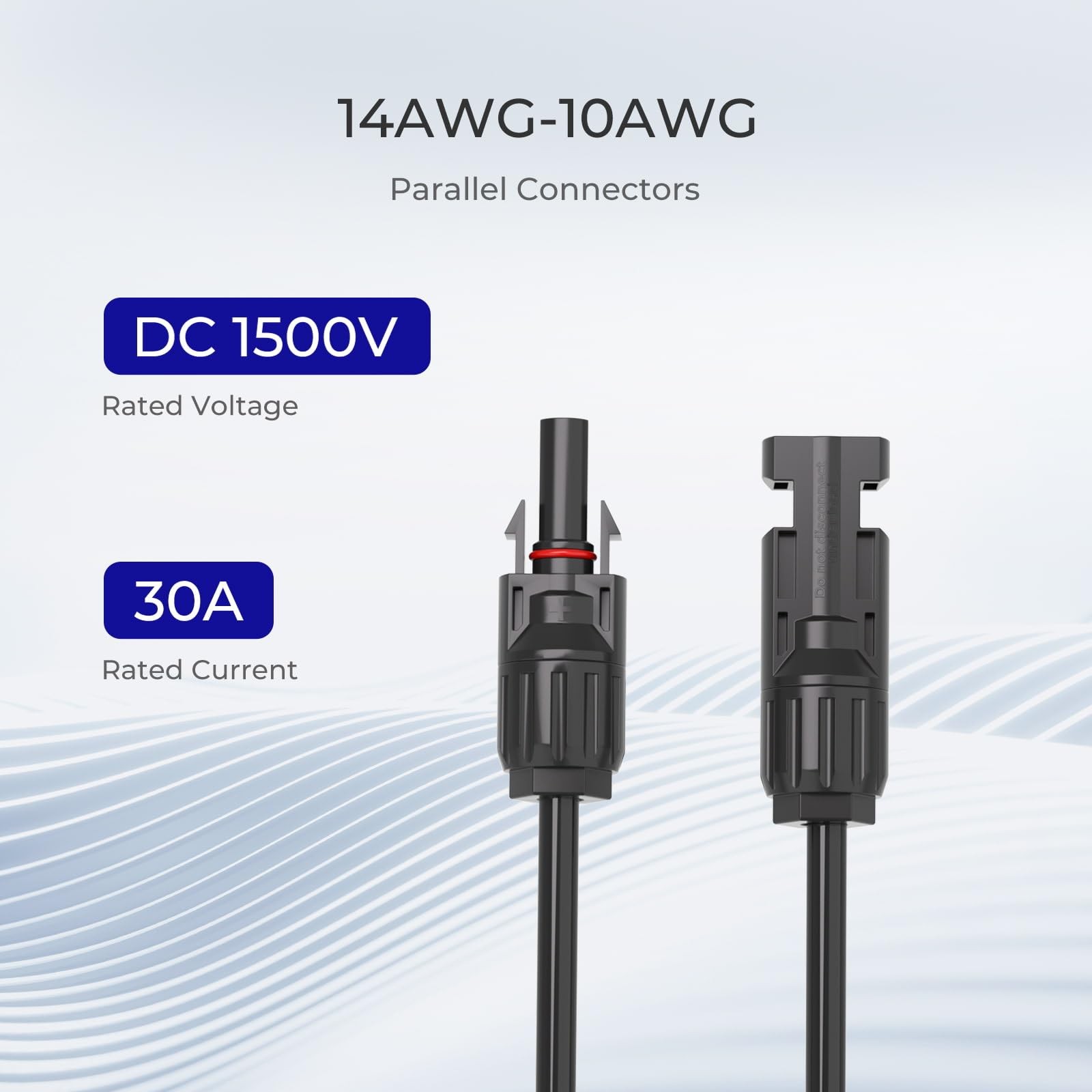 Solar Y Branch Connector MMF FFM Pair MC4 Style Solar Panel Wire