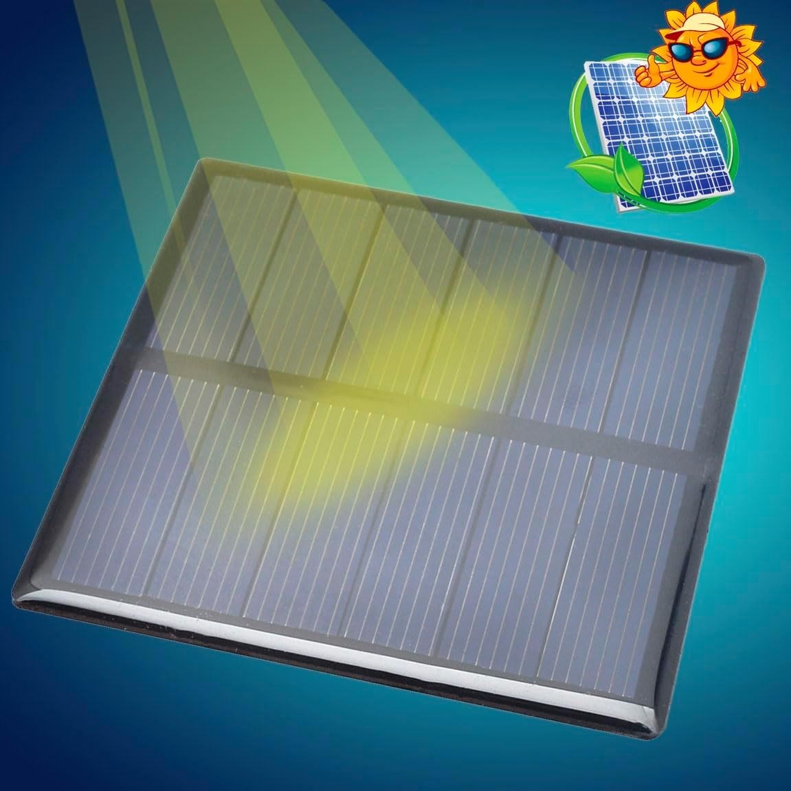 10pcs 3V 210mA Mini Solar Panel Epoxy Polycrystalline Solar Cell Panel 70mm x…