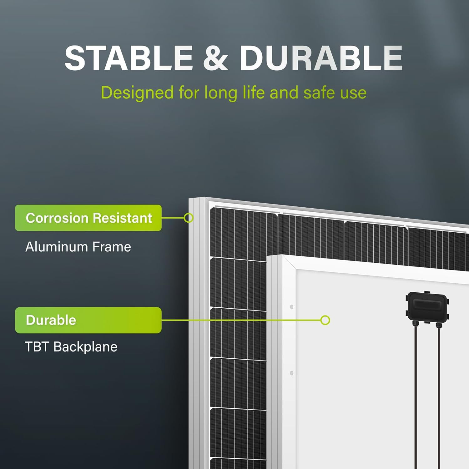 Newpowa 10BB Cell 200W Monocrystalline 200 Watt 12V Solar Panel High Efficiency
