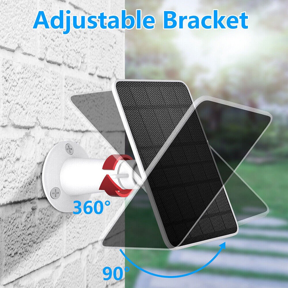 4W Solar Panels for Eufy Eufycam Cam E/2C/2/2 Pro Wall Mount 9.8ft Power Cable