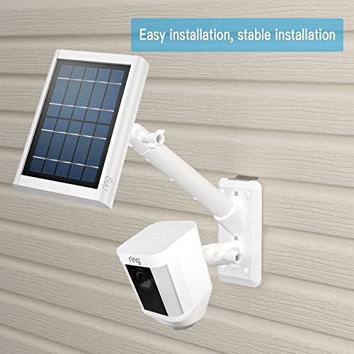 HOLACA 2-in-1 Vinyl Siding Clips for Ring Solar Panel Spotlight Cam White