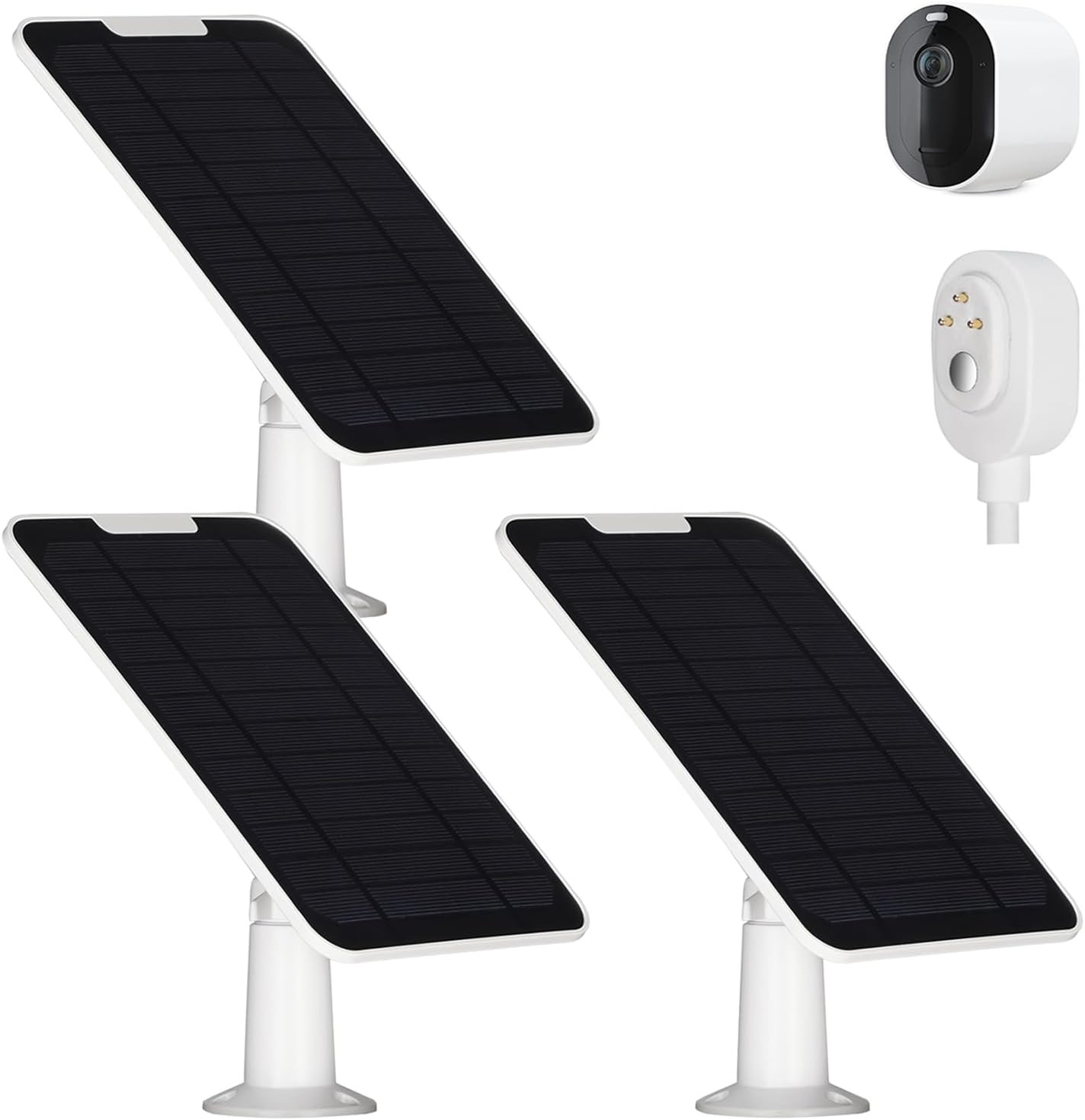 Upgrade 3 Pack 5W Solar Panel Charging Compatible with Arlo Pro 3/4/5S/Ultra/Ult