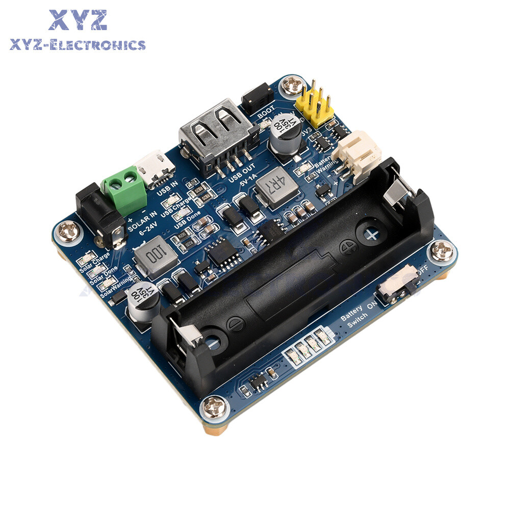 Power Manager Module for 6V~24V Solar Panel Support MPPT USB Battery Charging