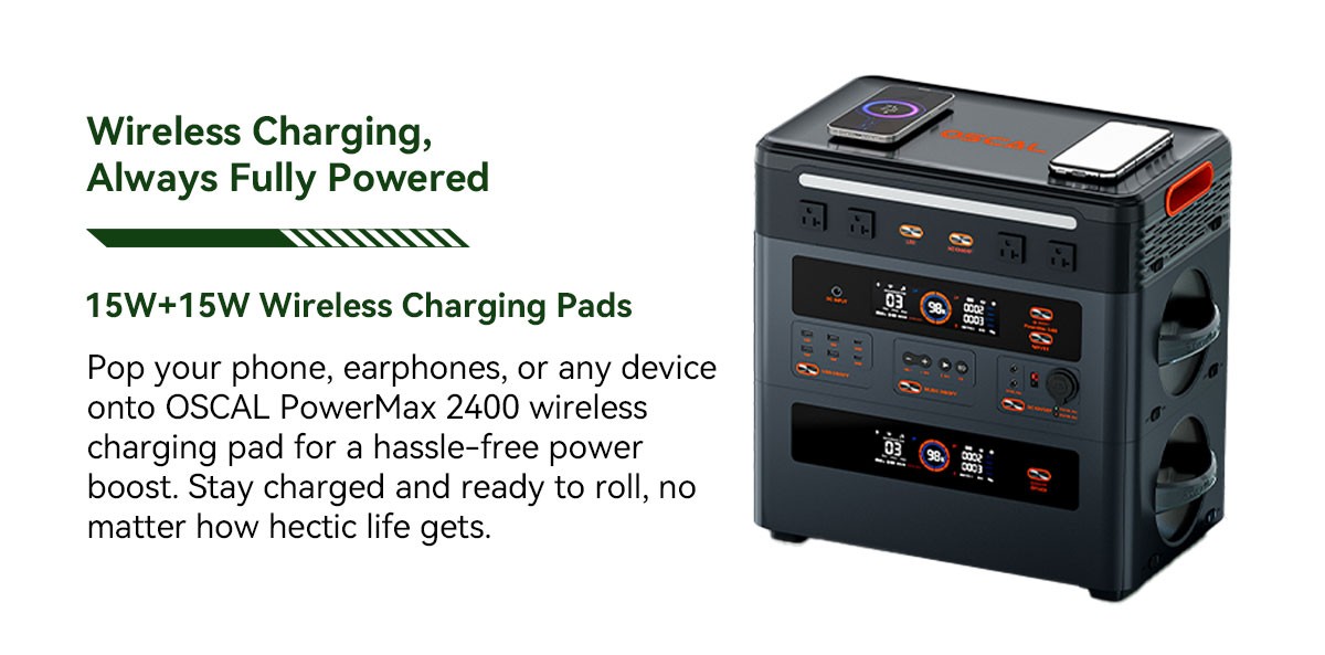 Blackview OSCAL Portable Power Station 2400W 1872Wh Home Backup LiFePO4 Battery