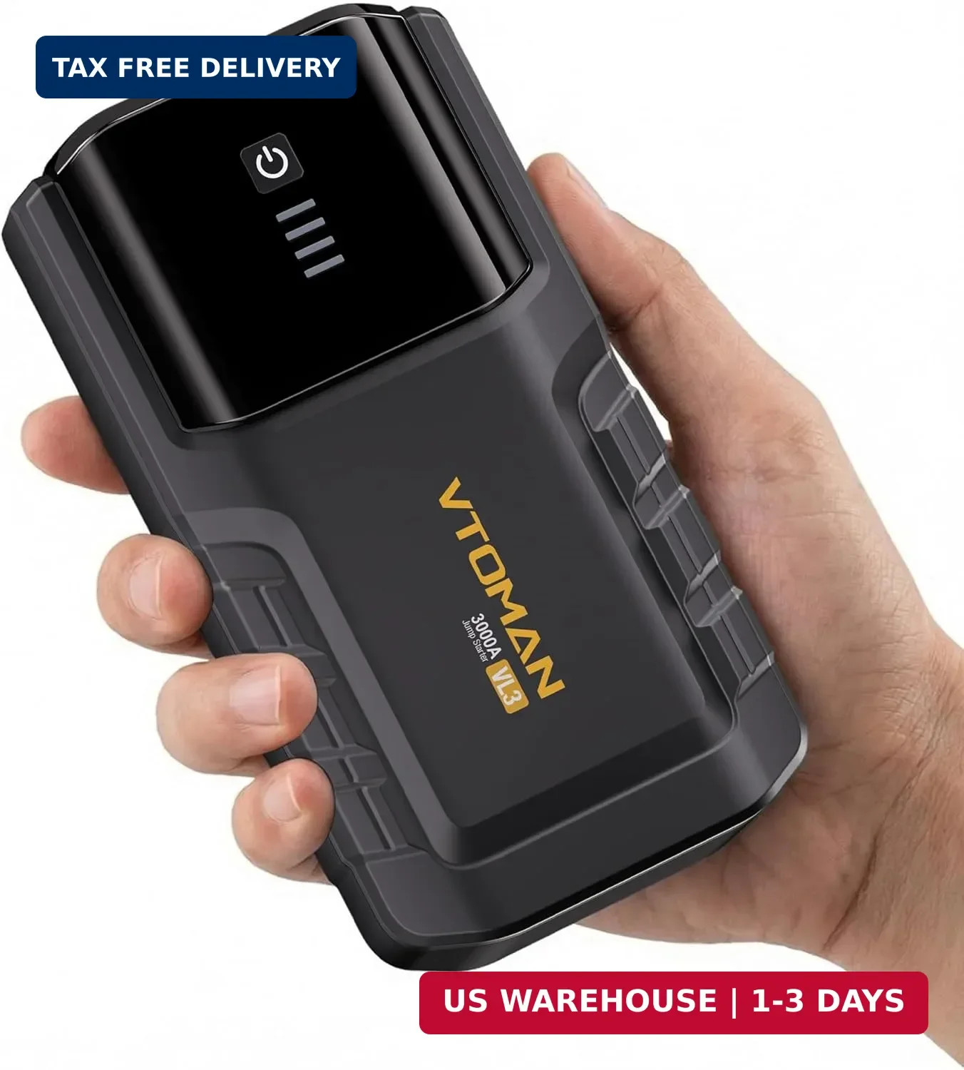 VTOMAN VL3 Jump Starter Upgraded with LiFePO4 Battery, 3000A Portable Car Batter