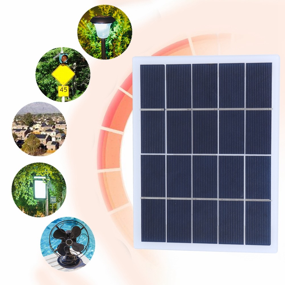 3W 5V Polycrystalline Silicon Solar Panel Solar Laminate DIY DC Output Charg NEW