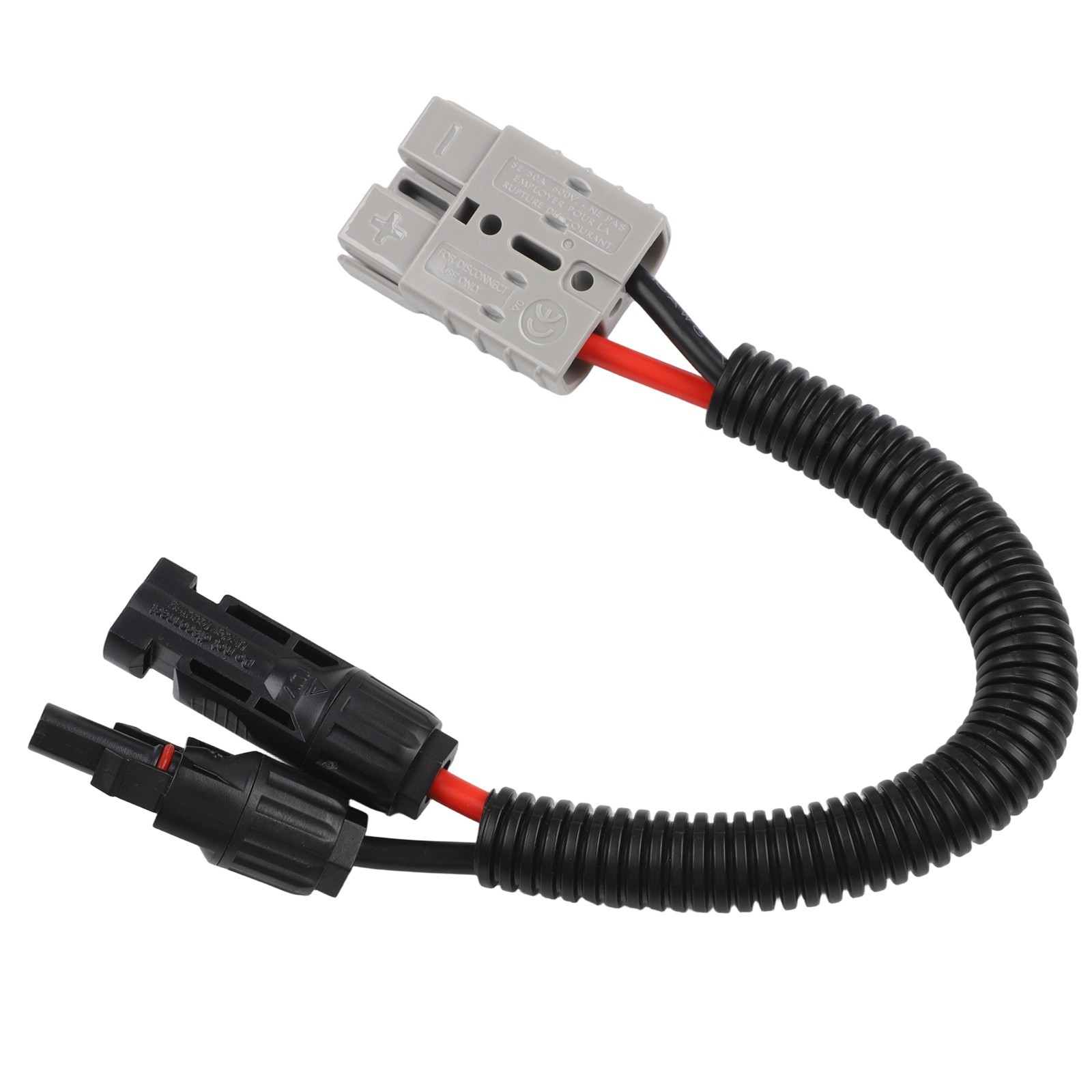 30cm SG50A600V Solar Panel Cable Wiring Y Adapter for Energy Solutions