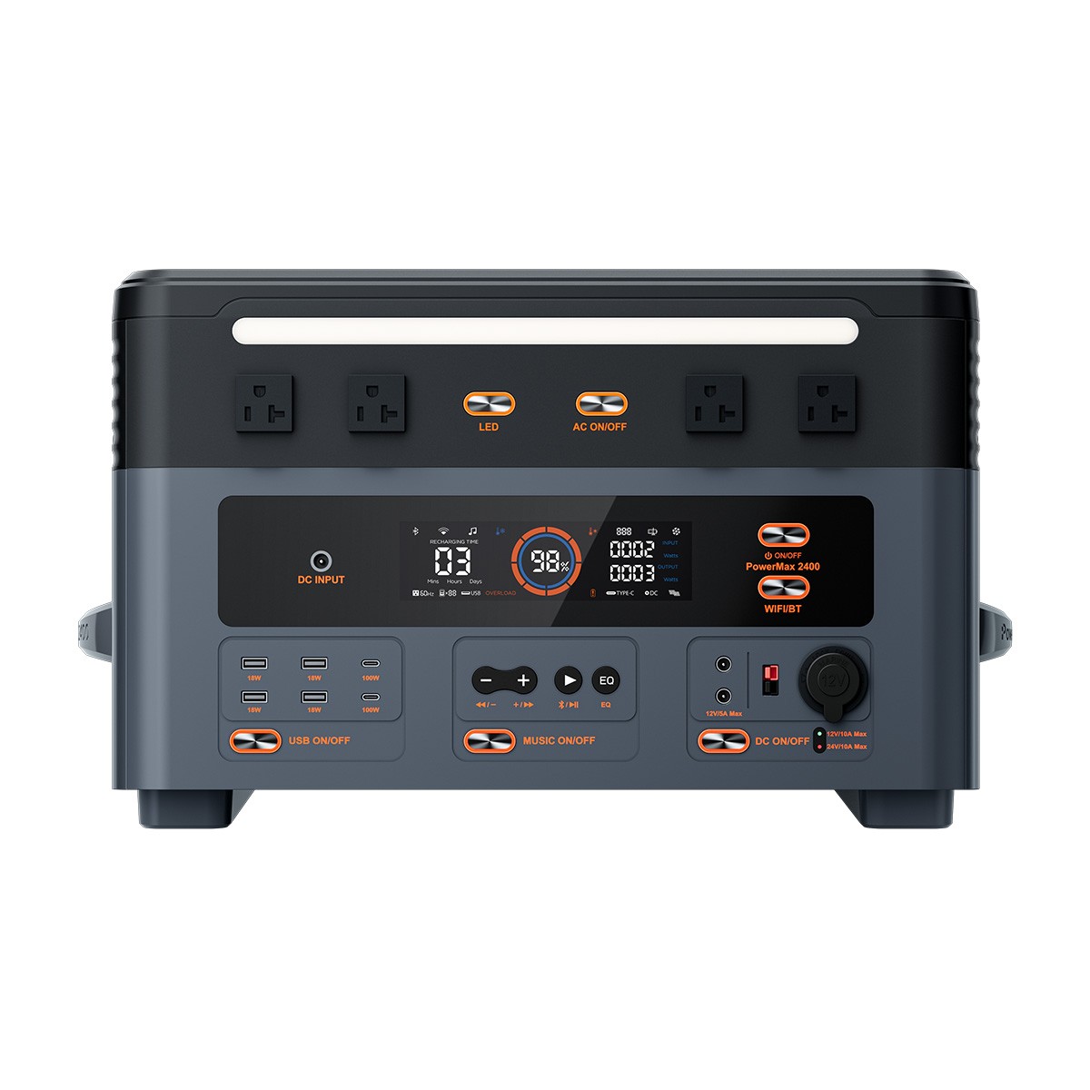 Blackview OSCAL Portable Power Station 2400W 1872Wh Home Backup LiFePO4 Battery