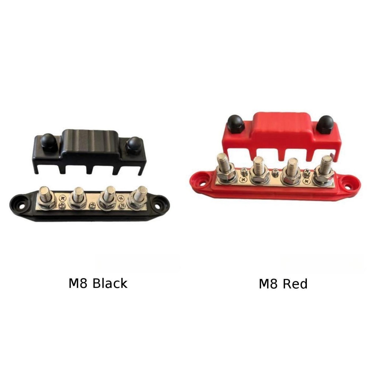 12V Busbar 250A Distribution ABS Plastic Housing Pure Copper Conductor