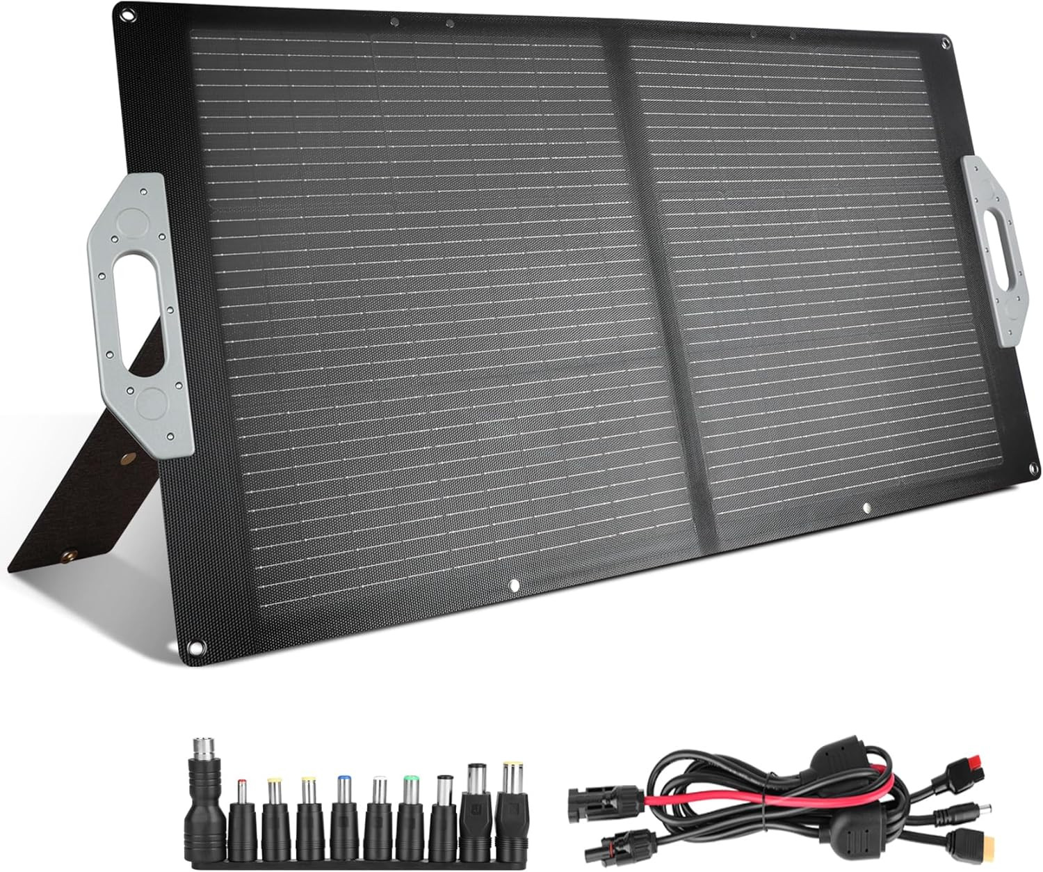 100W Portable Solar Panel Foldable – 18V USB/DC/MC4 Output for RV Camping