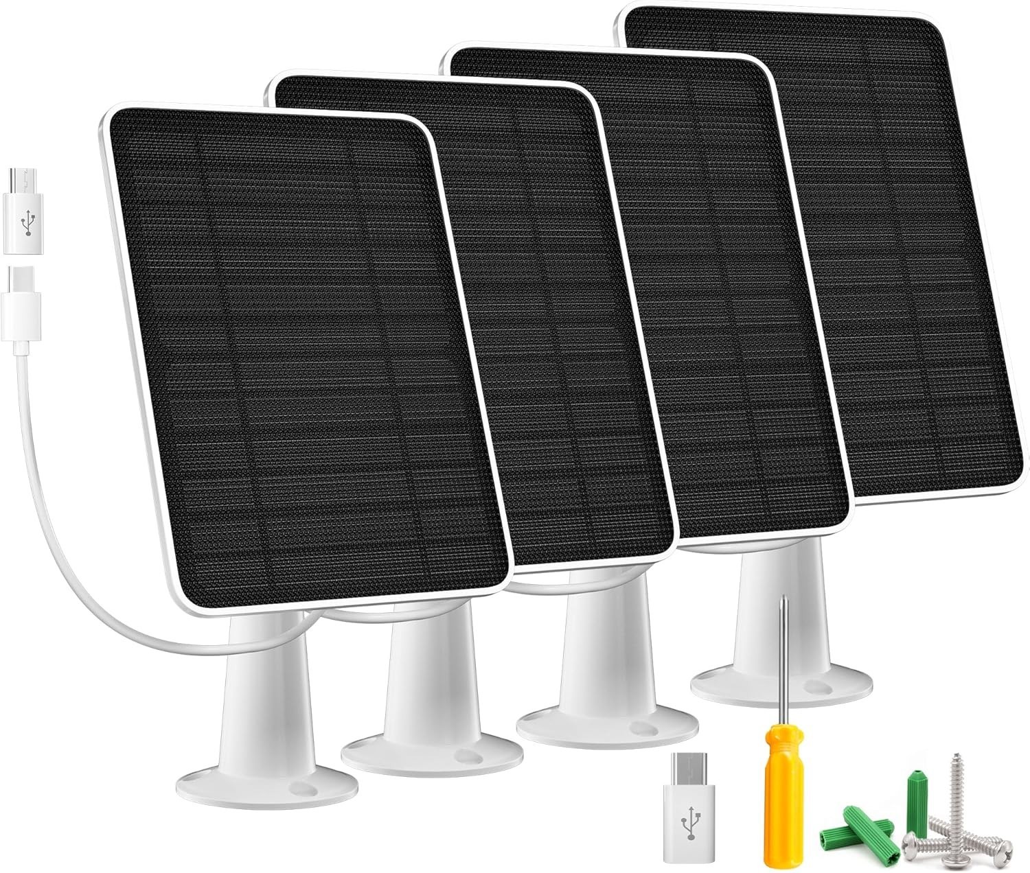 Solar Panel Charger Compatible W/ Arlo Essential 2K Outdoor(2nd Gen)/Essential