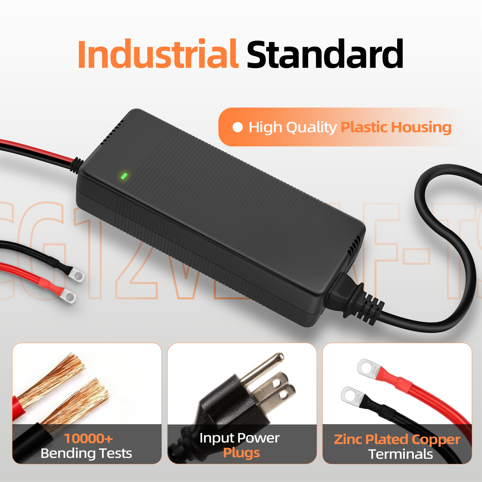 Humsienk 12V 20A LiFePO4 Battery Charger Fast Charging Protection for RV Marine