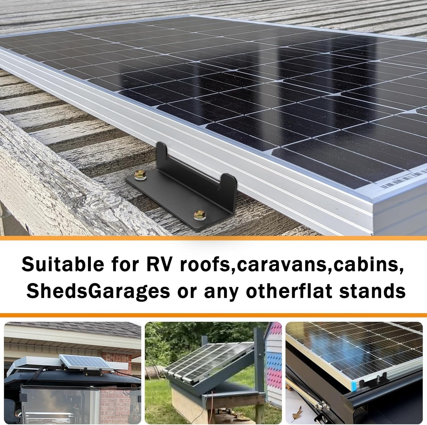 Heavy-Duty 16 PCS Solar Z Brackets – Lightweight Aluminum for Irregular Surfaces