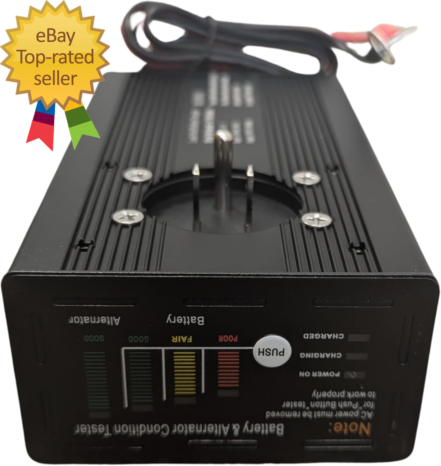 10 Amp Panel Mount 12V Battery Charger for Hydraulic Dump Trailer, Car, Marine.
