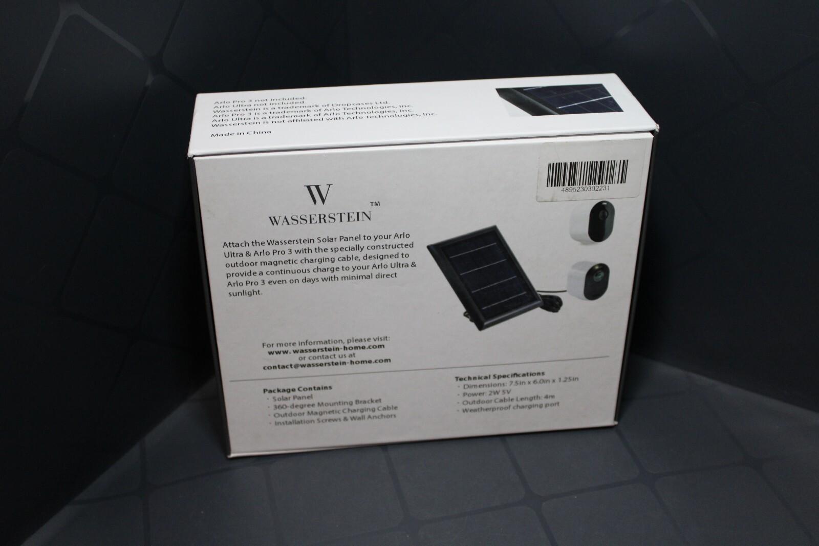 Wasserstein Solar Panel for Arlo Ultra and Pro 3 Not Tested Free Shipping