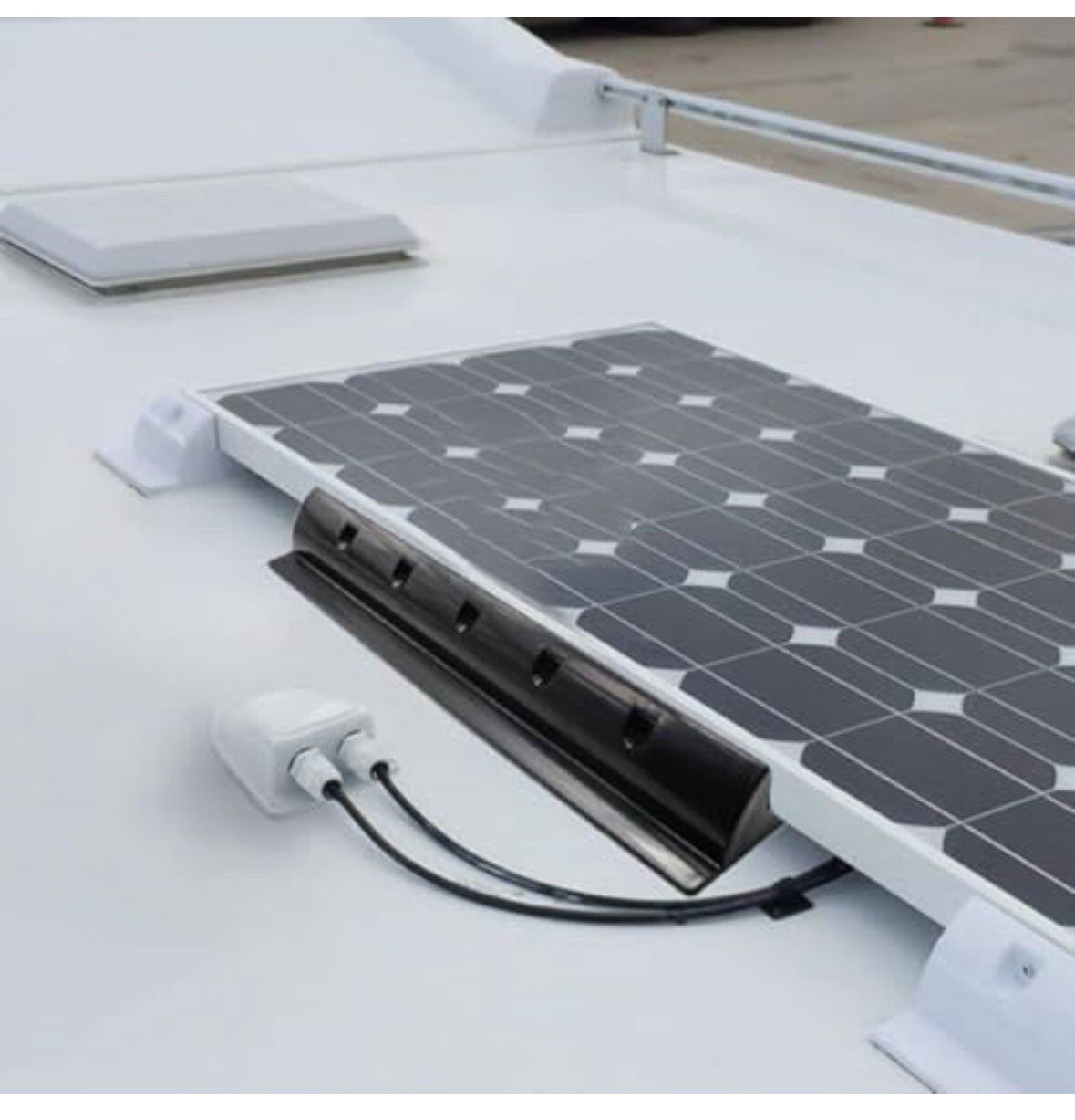 VANZACK 2pcs ABS Solar Panel Mounting Brackets for RVs & More