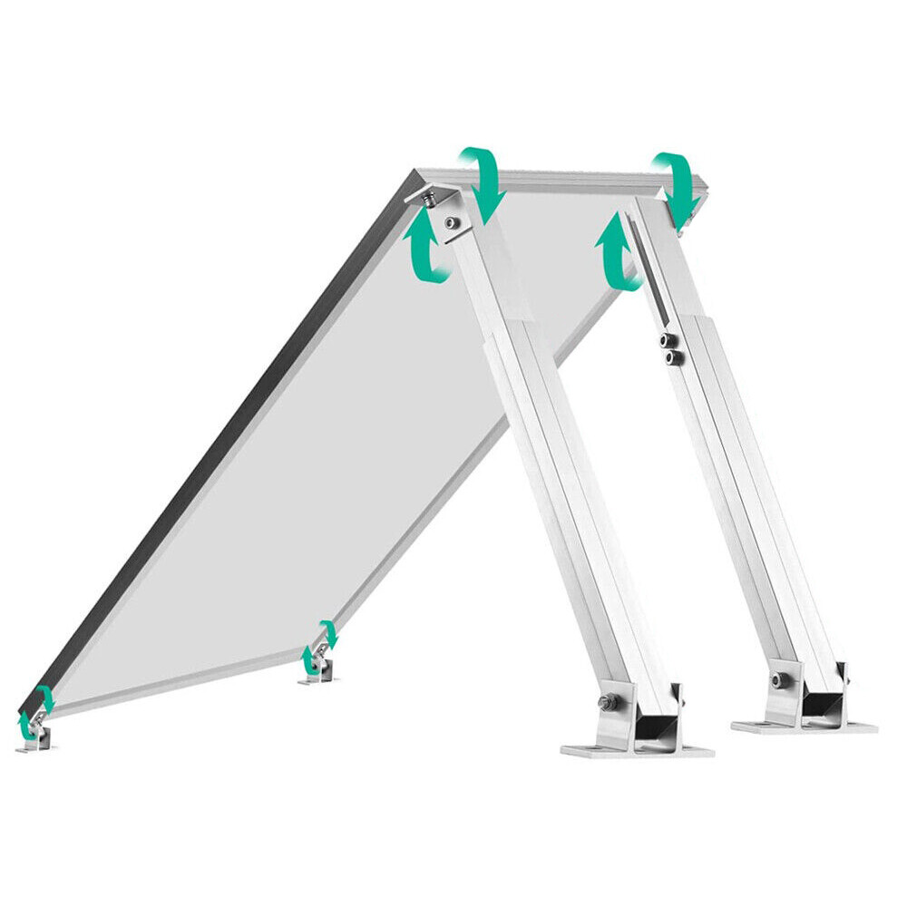 Adjustable Solar Panel Mount Brackets Foldable Tilt RV Boat Roof Wall Mounting