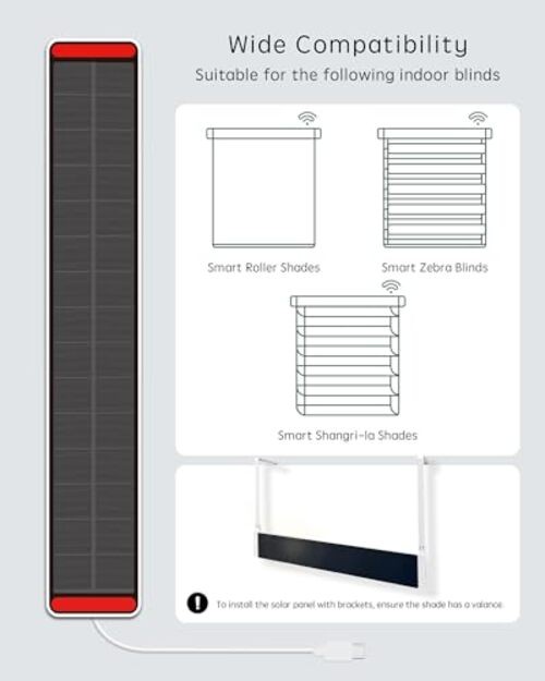 Motorized Roller Blinds Accessories (Solar Panel)