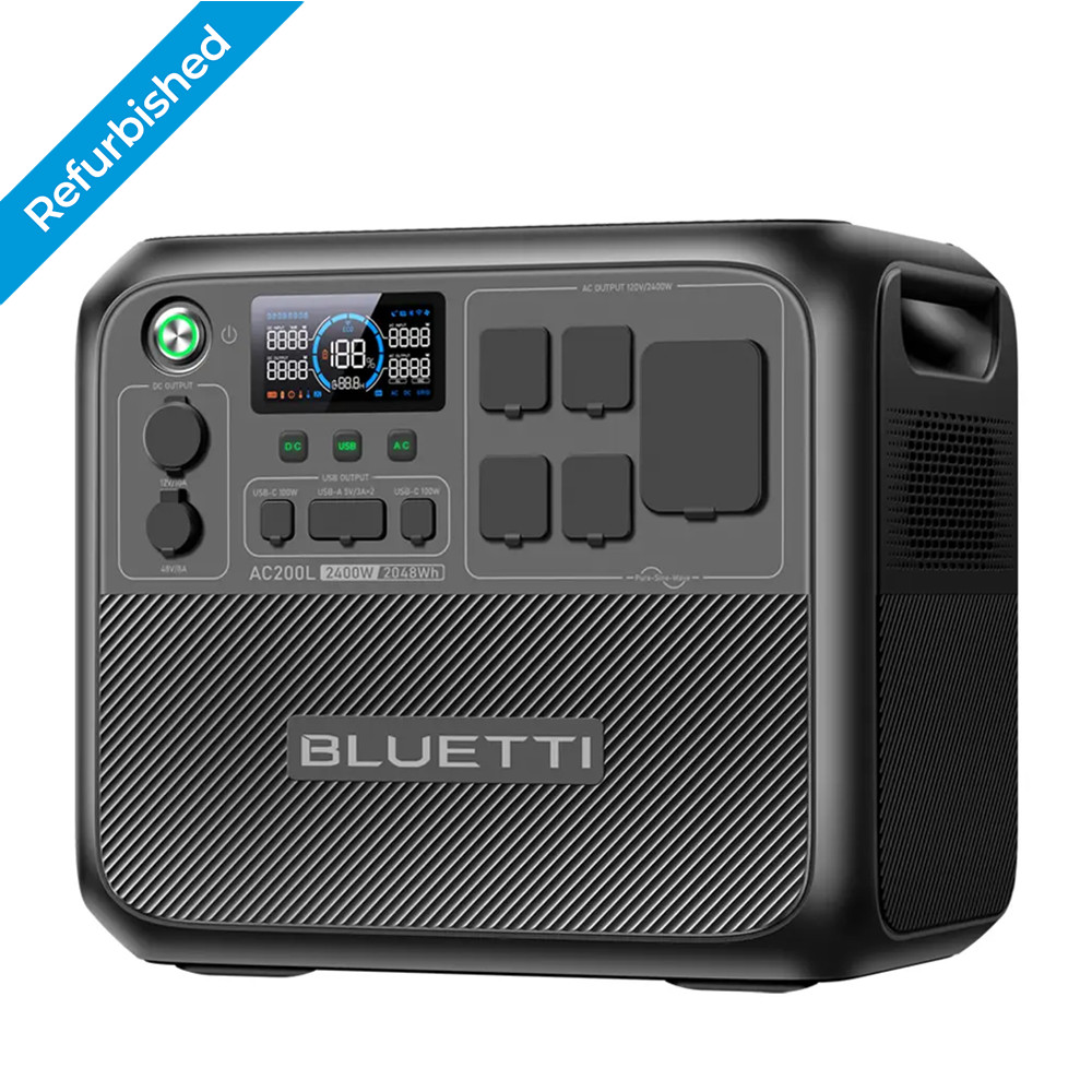 BLUETTI AC200L 2400W 2048Wh Portable Power Station for Camping/RV/Road Trip